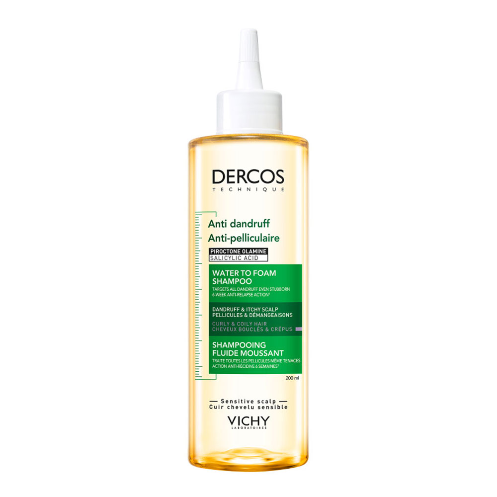 Vichy Dercos Champú fluido espumoso antipcaspa 200 ml