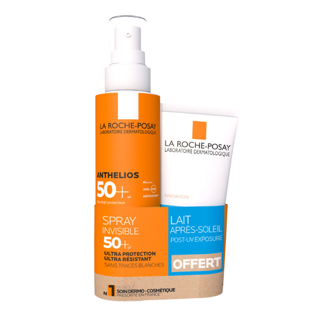La Roche-Posay Anthelios Protect Solar Spray Corporal SPF50+ y Leche Aftersun