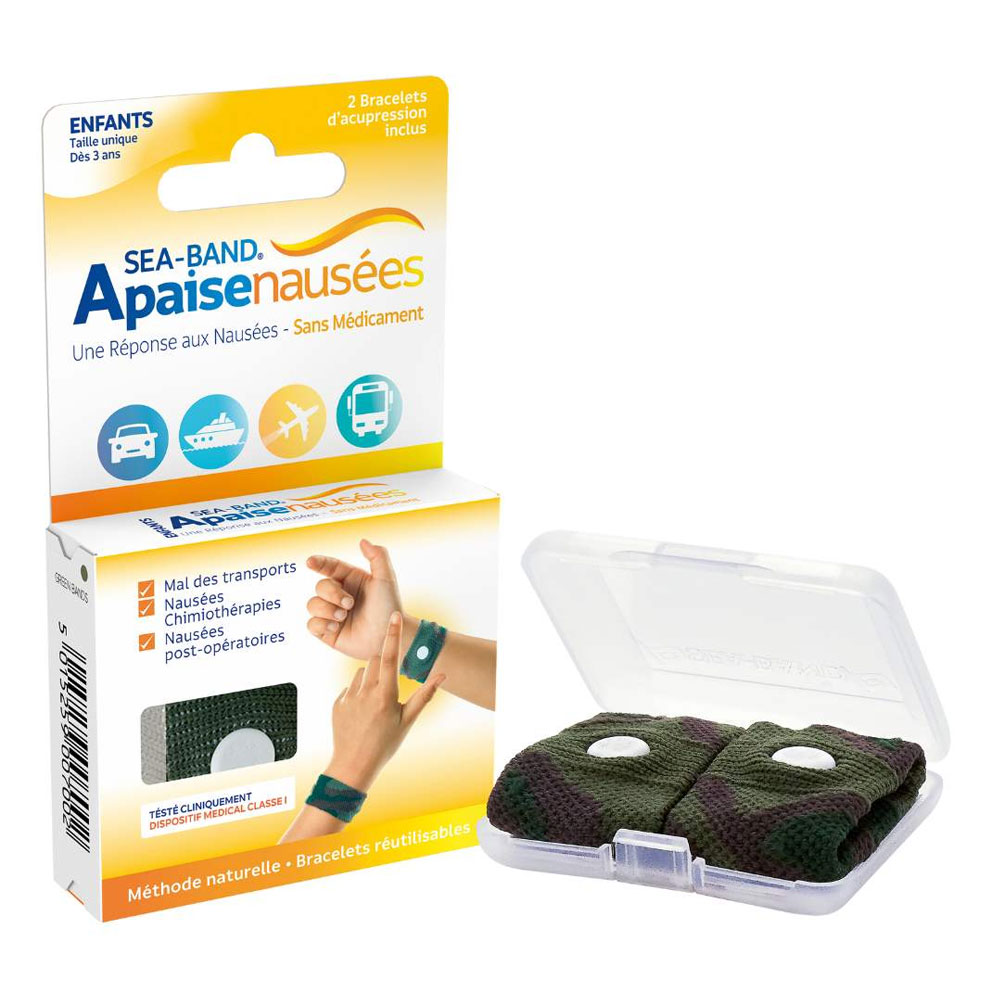Seaband Pulsera De Acupresion Alivio De Las Nauseas En Niños x2