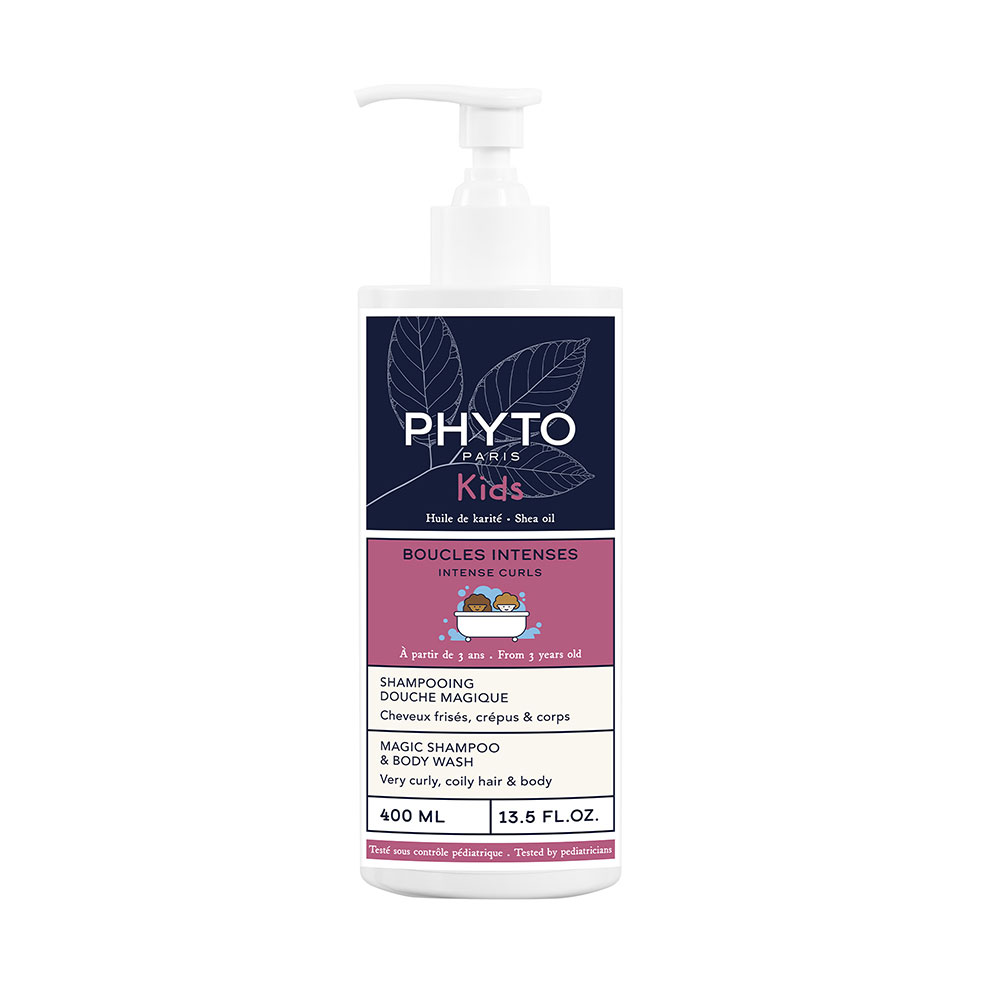 Phyto Paris Rizos Intensos Champú Magic Shower Kids Cabello y cuerpo encrespados 400 ml