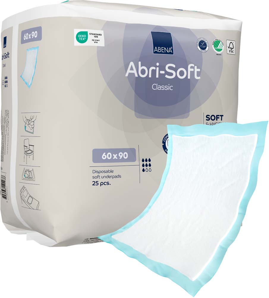 Abena Abri-Soft Protectores de colchón desechables 60X90cm Classic x25
