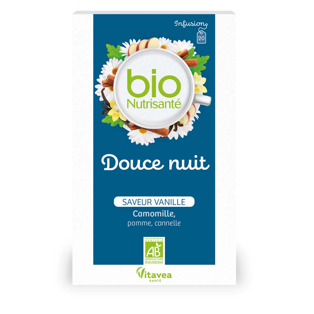 Vitavea Santé BioNutrisanté Infusión bio noche serena sabor vainilla 20 sobres