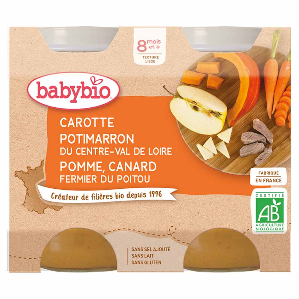 Babybio Menu Del Dia Potito A Partir De 8 Meses 2x200g