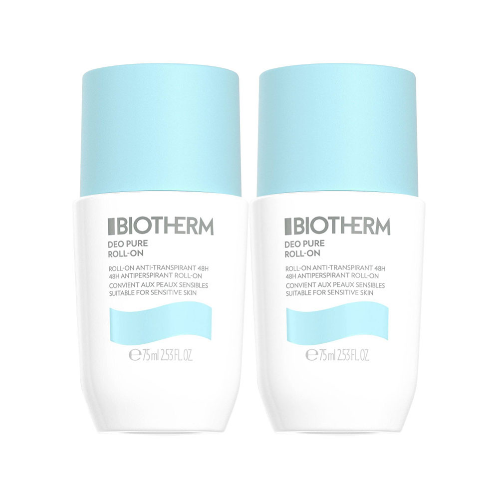 Biotherm Deo Pure Roll-on antitranspirante 2 x 75 ml