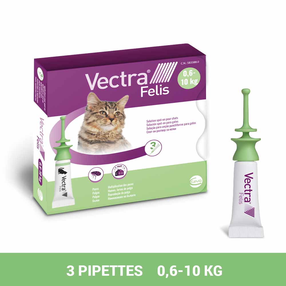 Vectra Solución spot-on para gatos 3 pipetas