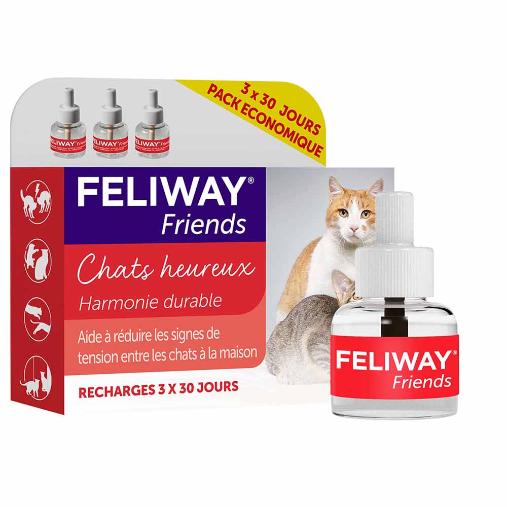 Feliway Friends Recarga para difusor eléctrico gestión conflictos gatos 3x48ml
