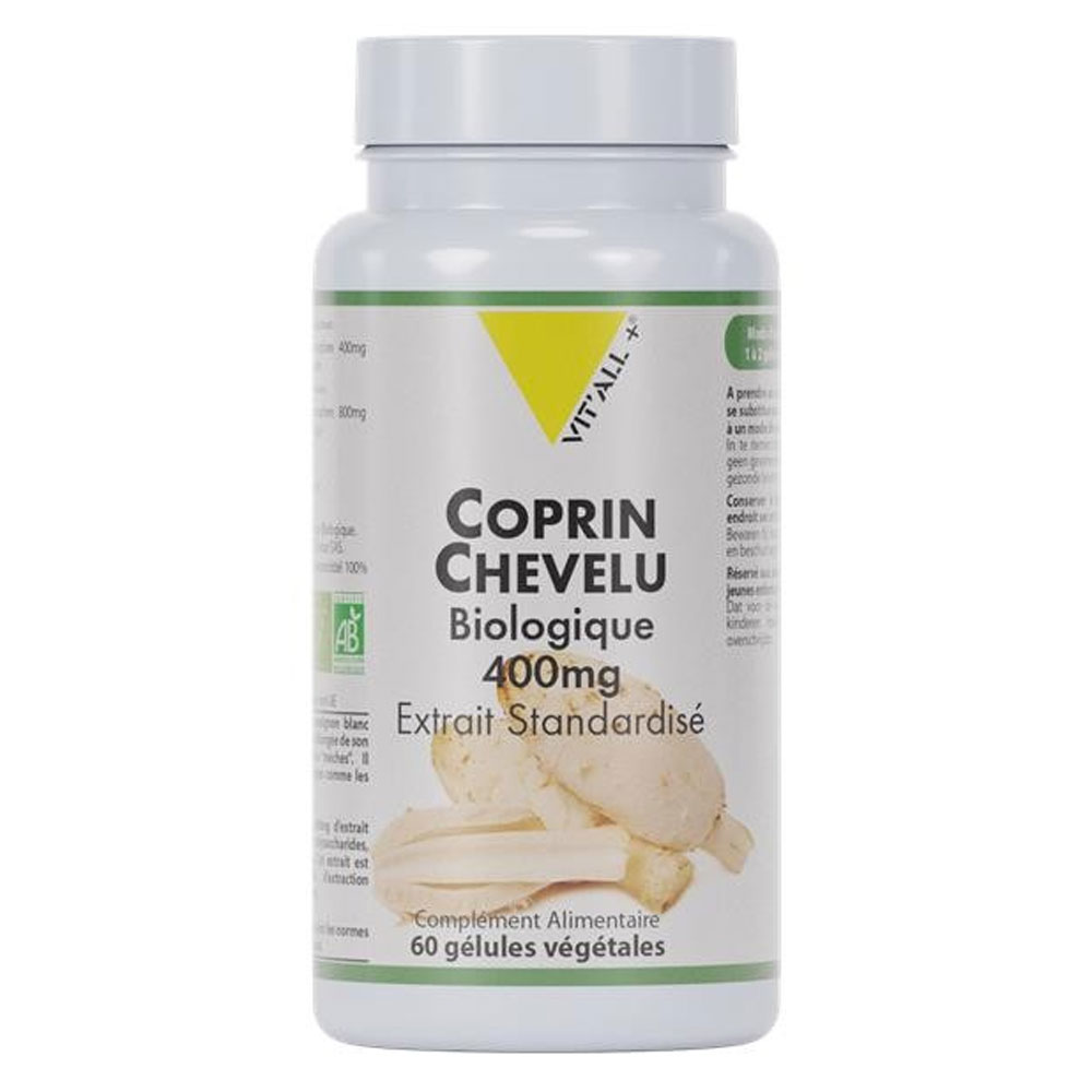 Vit'All+ Coprin Chevelu Bio 400 mg 60 cápsulas