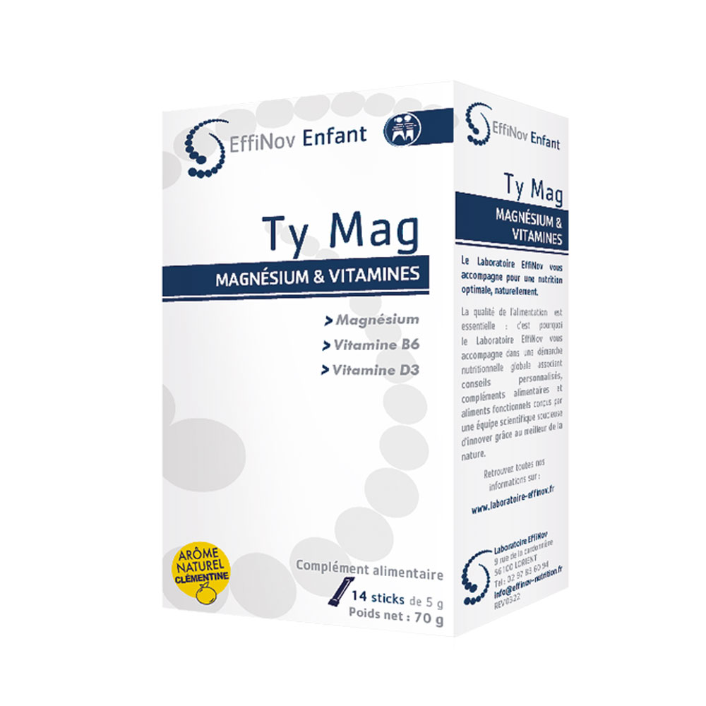 Effinov Nutrition Ty Mag complejo magnesio y vitaminas 14 sticks