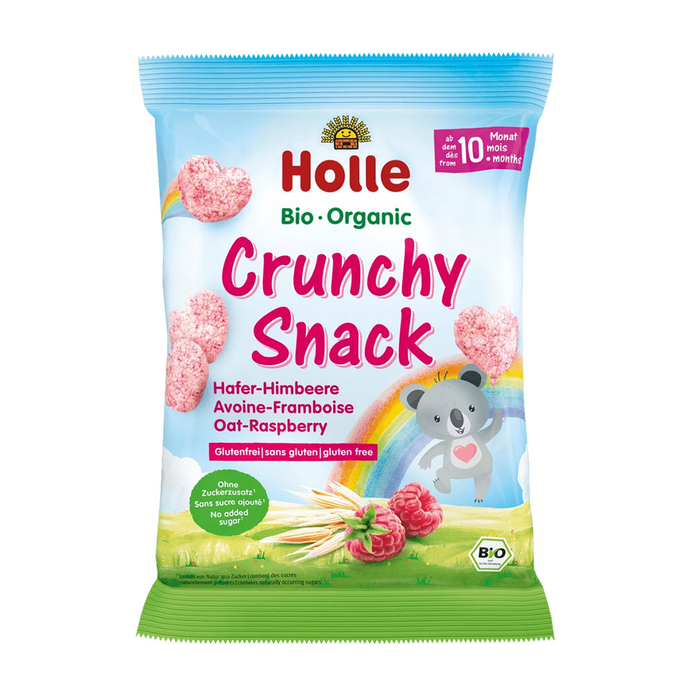Holle Pural Snack crujiente bio avena-frambuesa a partir de 10 meses 30 g