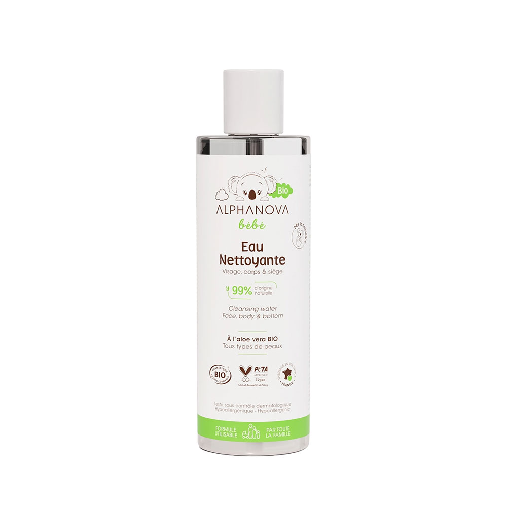 Alphanova Bebé Agua limpiadora rostro, cuerpo y zona del pañal 200 ml