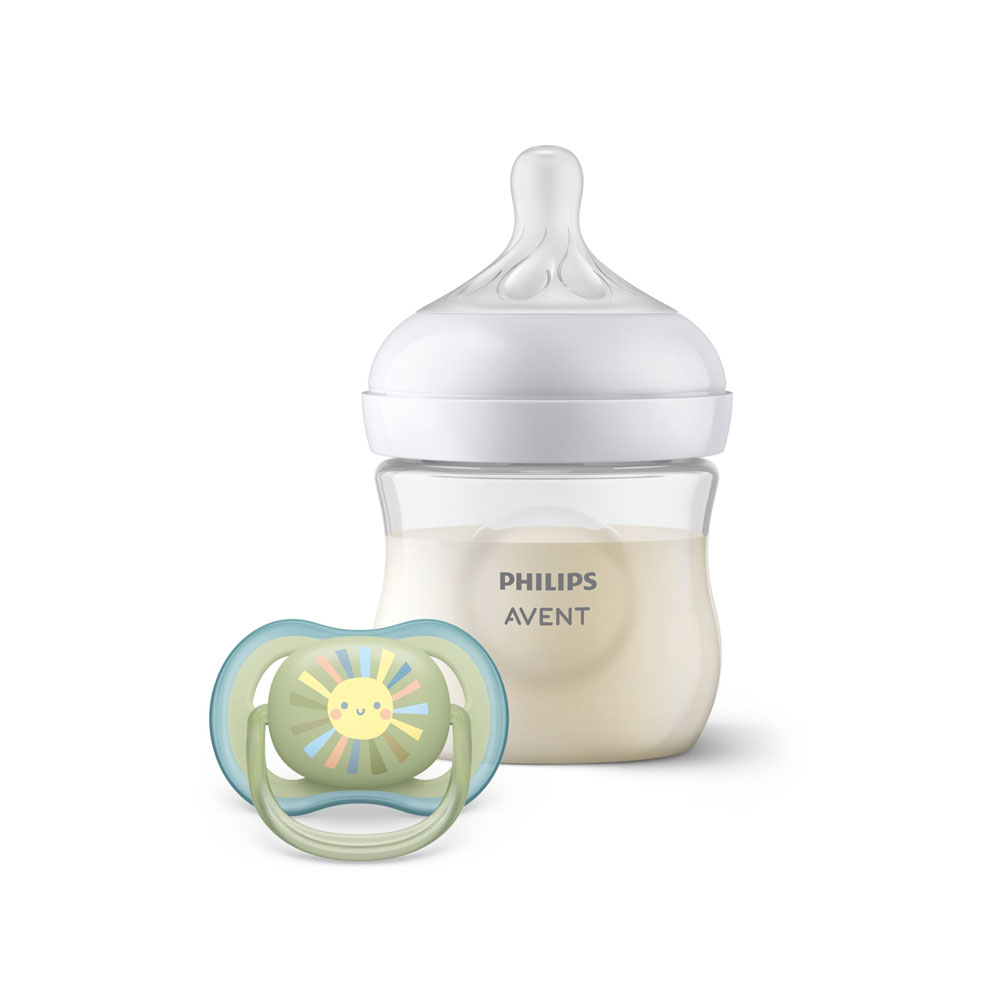 Avent Natural Response Pack descubrimiento bebé biberón + chupete 125 ml
