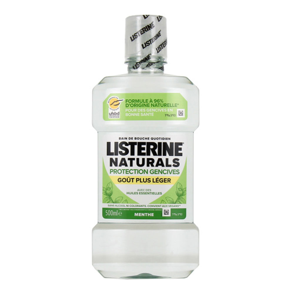 Listerine Colutorio Natural Gum Protect Menta Sabor más ligero 500 ml