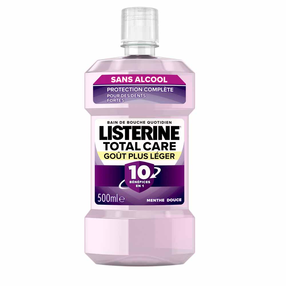 Listerine Enjuague bucal Total Care Menta dulce Sabor más ligero 500 ml
