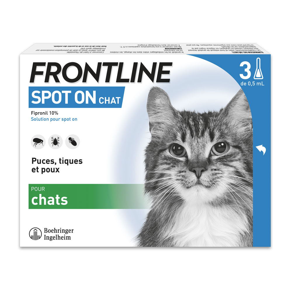 Frontline Spot-on para gatos 3 pipetas de 0.5ml