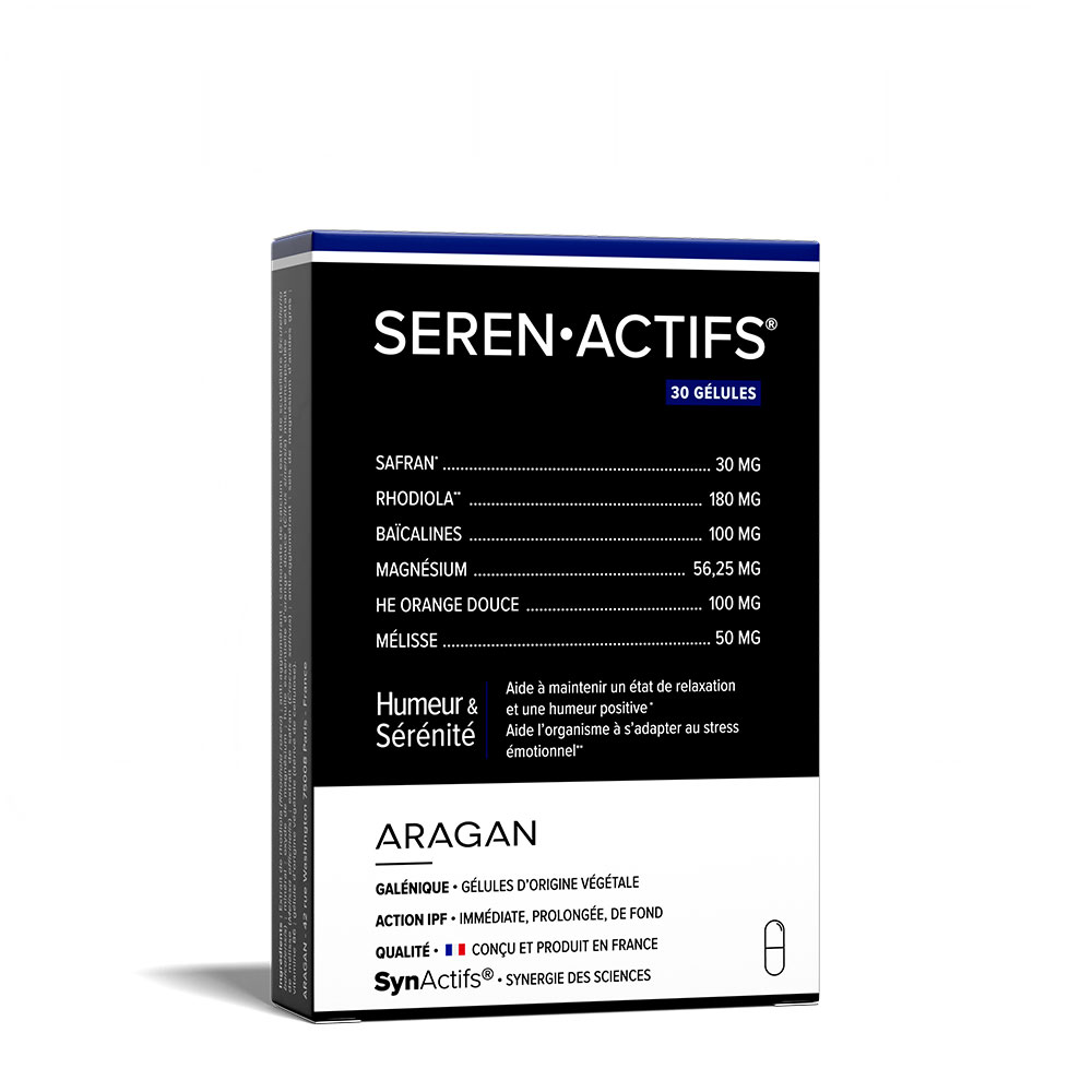 Aragan Synactifs SerenActifs equilibrio emocional 30 cápsulas