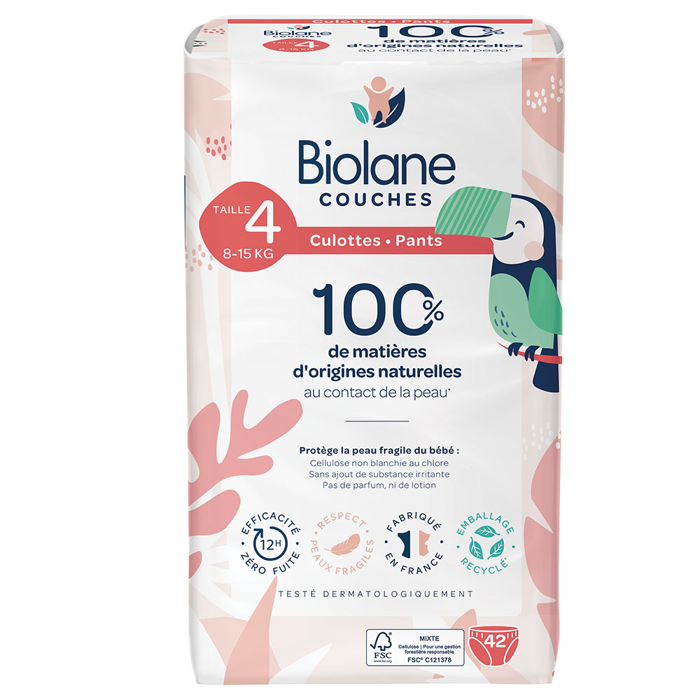 Biolane Pañales Talla 4 Pas de fuite x42