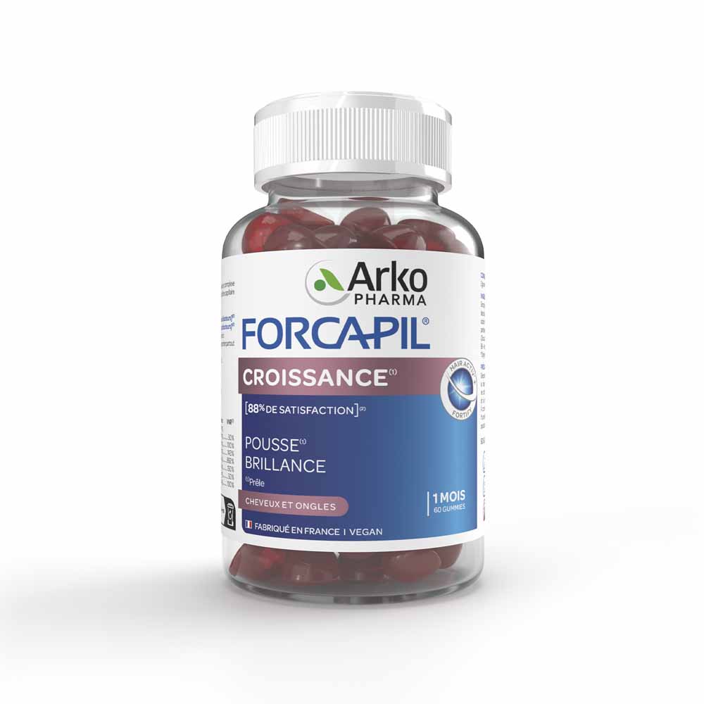 Arkopharma Forcapil Crecimiento brillo y fuerza cabello y uñas 60 gominolas
