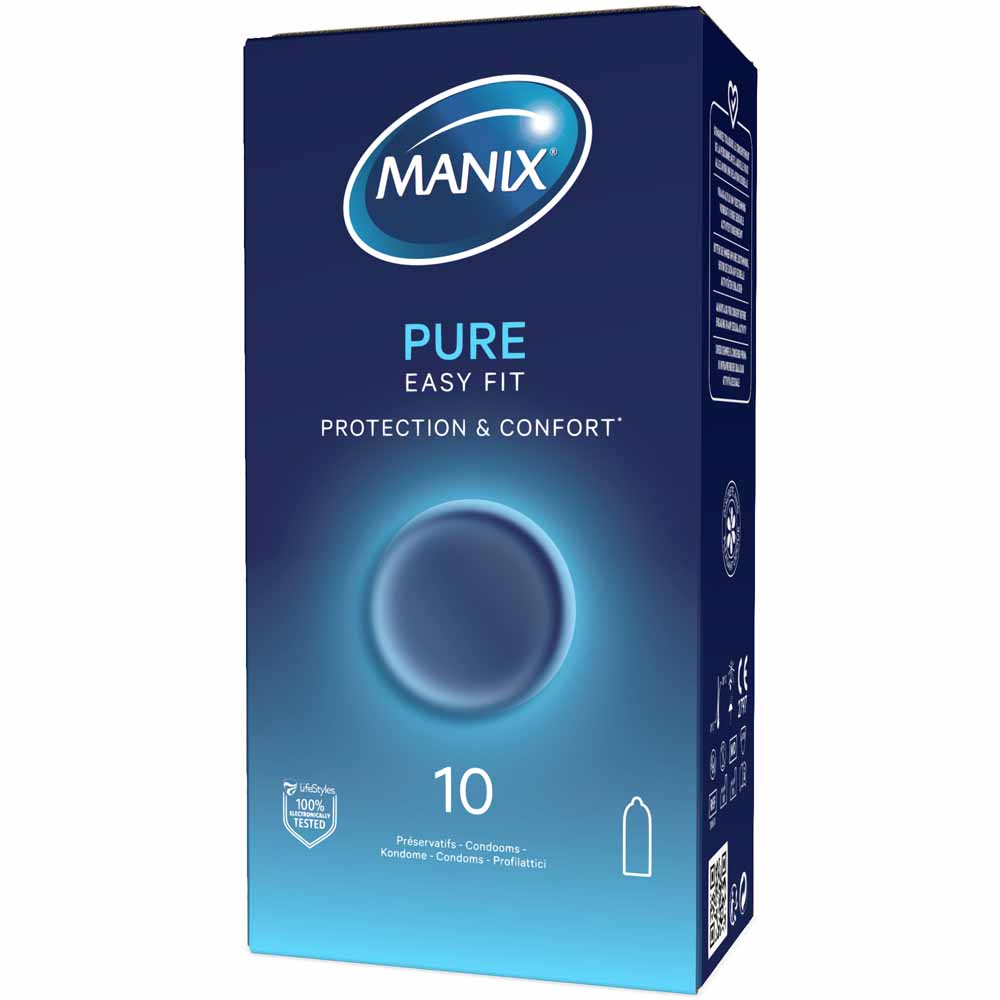 Manix Pure Easy Fit Preservativos de seguridad y confort x10