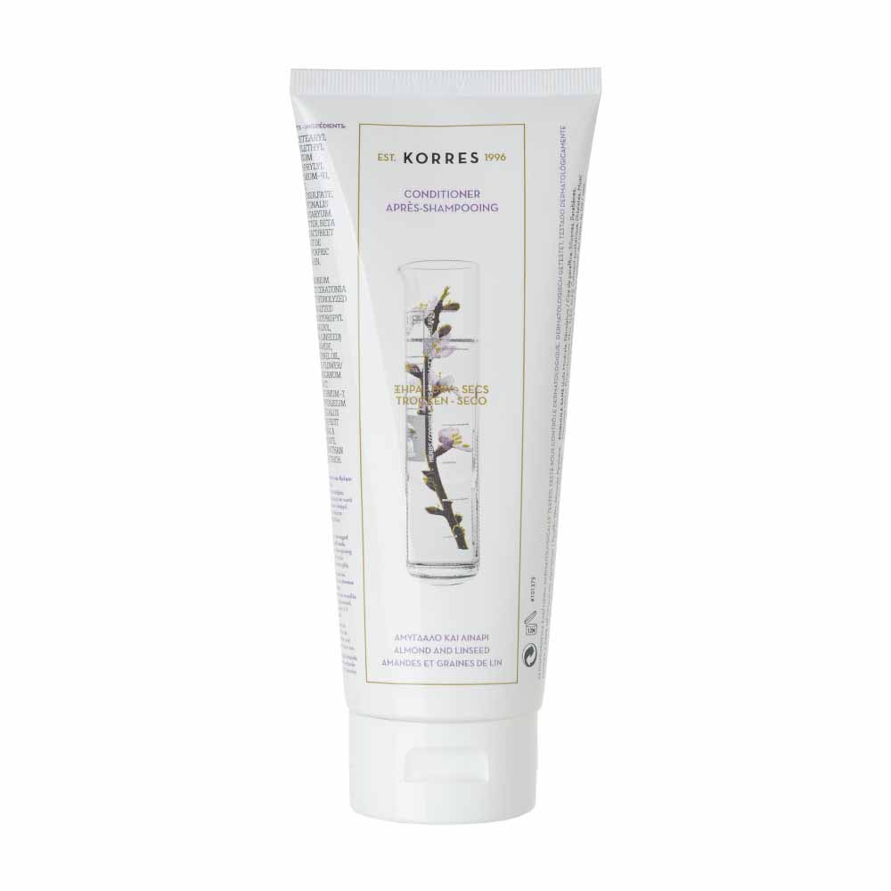 Korres Acondicionador nutritivo cabello seco y dañado con almendra y semillas de lino 200ml