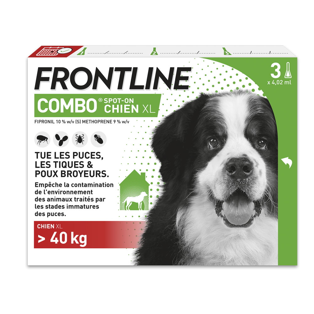 Frontline Combo Spot-on perro XL más de 40kg 3 pipetas de 4,02ml