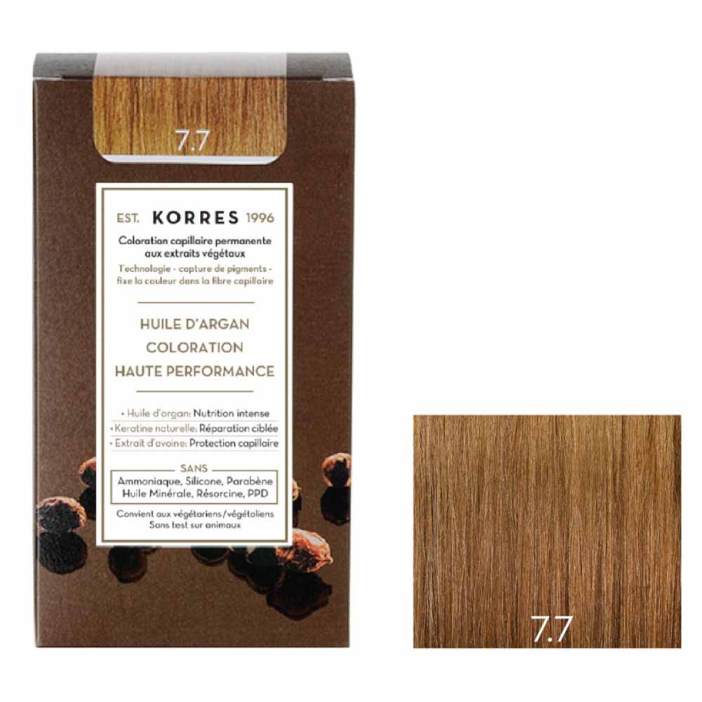 Korres Aceite de argán Coloracion Permanente Con Aceite De Argan 50ml 7.7 RUBIO MORENO