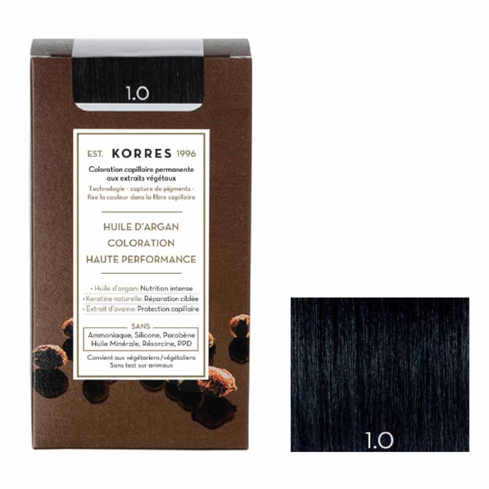 Korres Aceite de argán Coloracion Permanente Con Aceite De Argan 50ml 1.0 NOIR