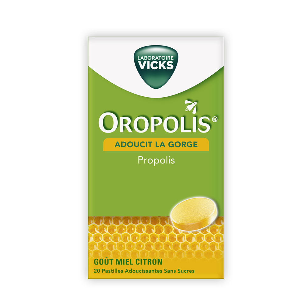 Oropolis Propolis Sabor Miel Limón 20 comprimidos