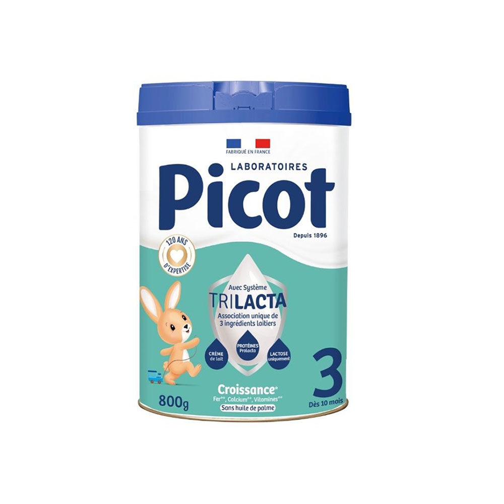 Picot 3 Leche en polvo natural para crecimiento de 10 meses a 3 años 800 g