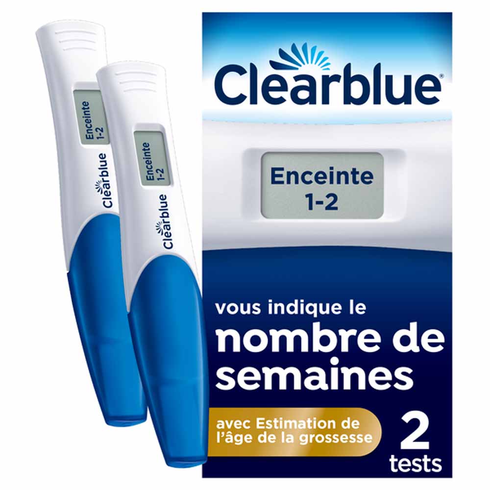 Clearblue Clearblue Digital 2 Pruebas De Embarazo Estimation de l'âge de la grossesse 2 Tests