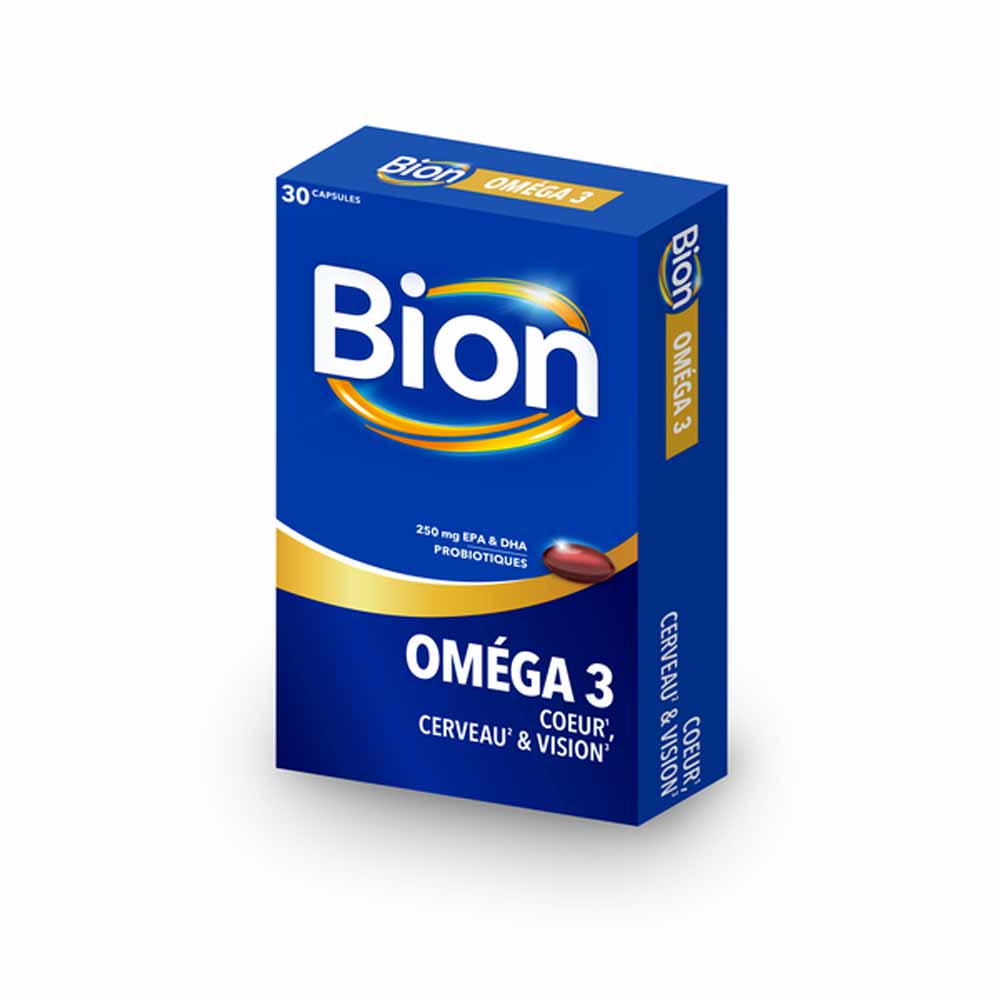 Bion3 Omegas 3 Corazón Cerebro y visión 30 cápsulas