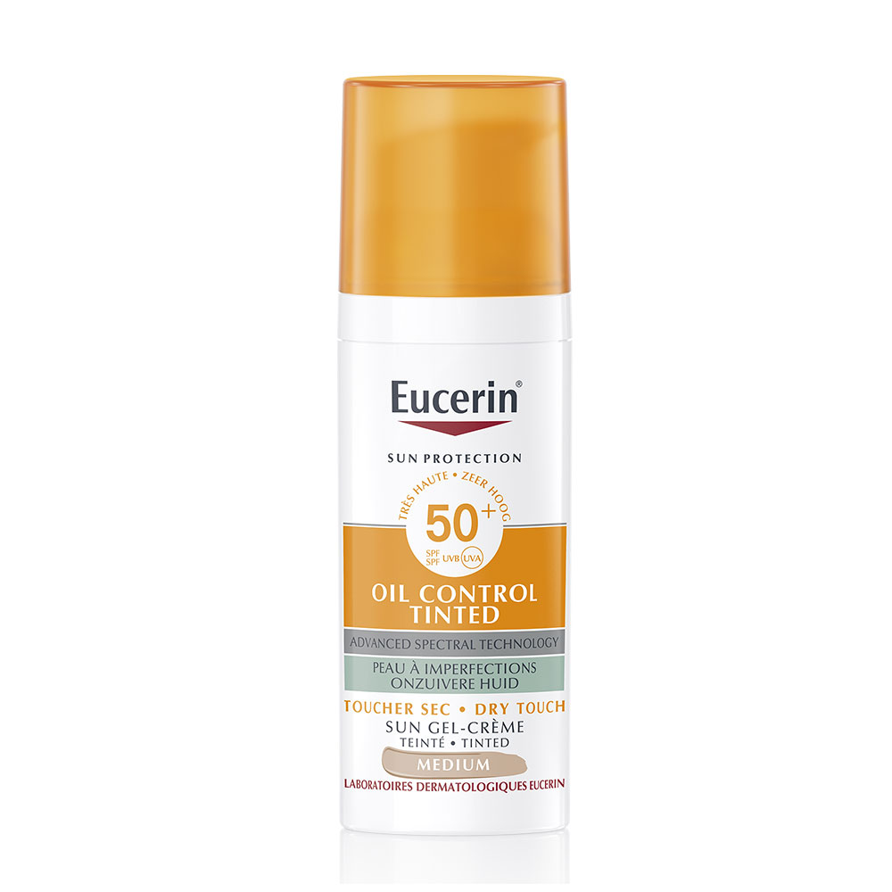 Eucerin Sun Protection Oil Control Tinted Gel Crème SPF50+ Medium 50ml