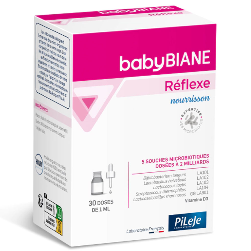 Pileje BabyBiane reflejo lactante plaintext 1 frasco 30 ml