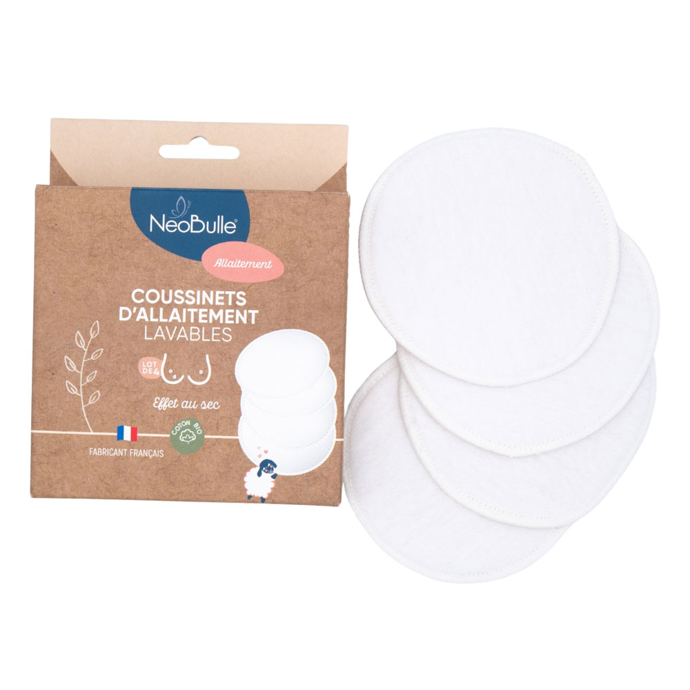 Neobulle Lactancia Discos de lactancia lavables 2 x 4 unidades