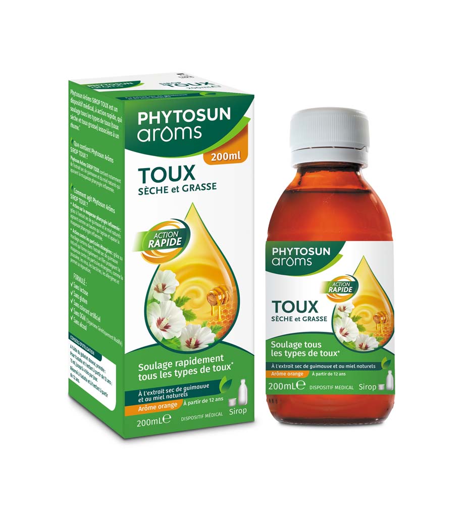 Phytosun Aroms Jarabe tos seca y grasa acción rápida 200 ml