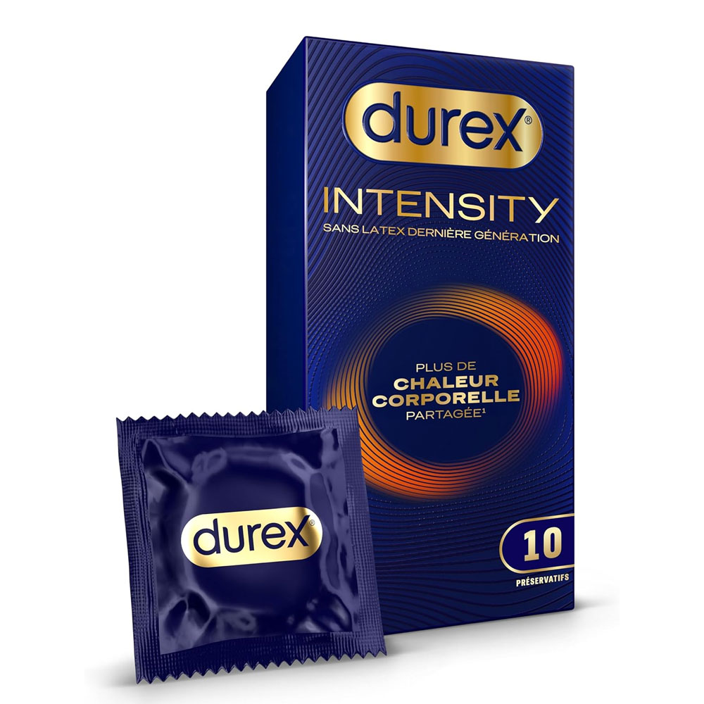 Durex Intensity Preservativos sin látex Calor corporal compartido x10