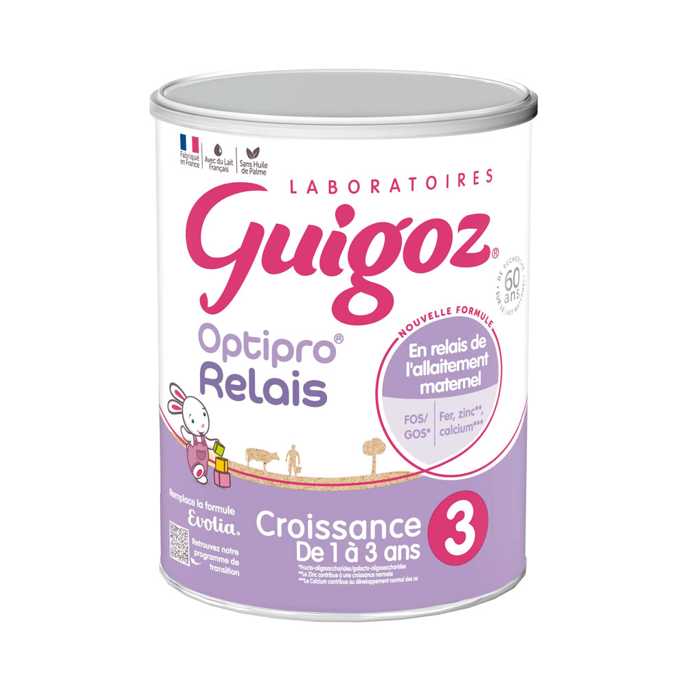 Guigoz Optipro Relais Leche en polvo crecimiento 3 de 1 a 3 años 800 g