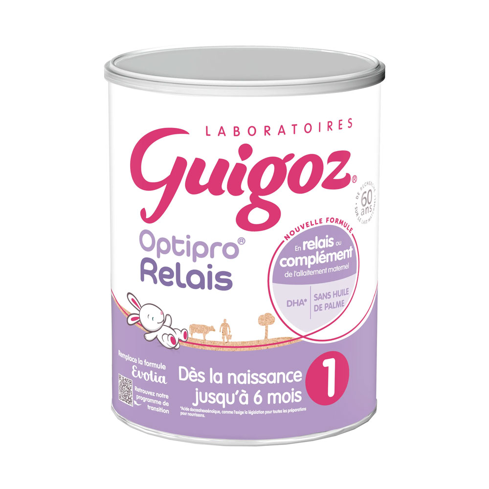 Guigoz Optipro Relais Leche en polvo 1 desde nacimiento hasta 6 meses 800 g