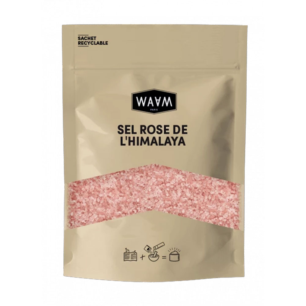 Waam Sal rosa del Himalaya Baño y Exfoliante 500g