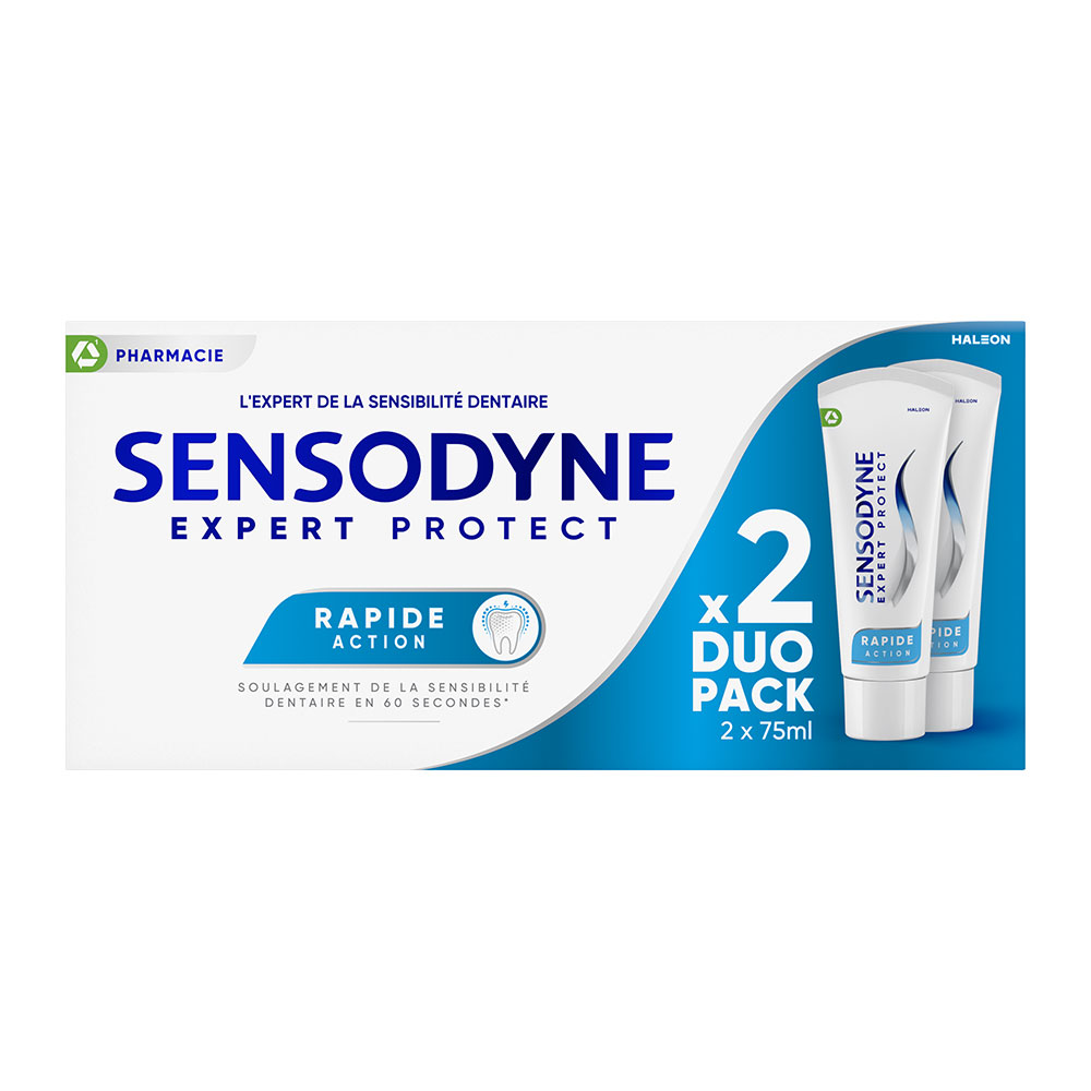 Sensodyne Expert Protect Pasta dentífrica acción rápida 2 x 75 ml
