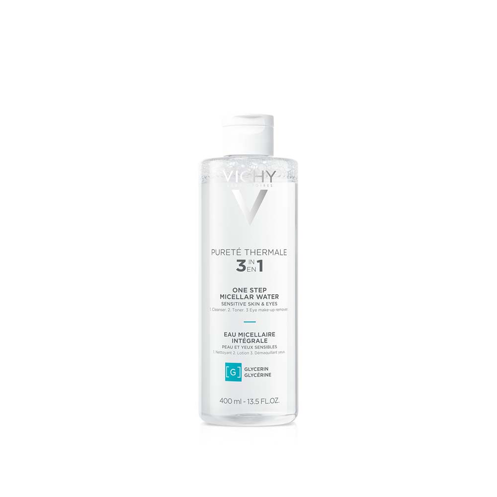 Vichy Purete Thermale Agua Micelar Rostro ojos y pieles sensibles 400ml
