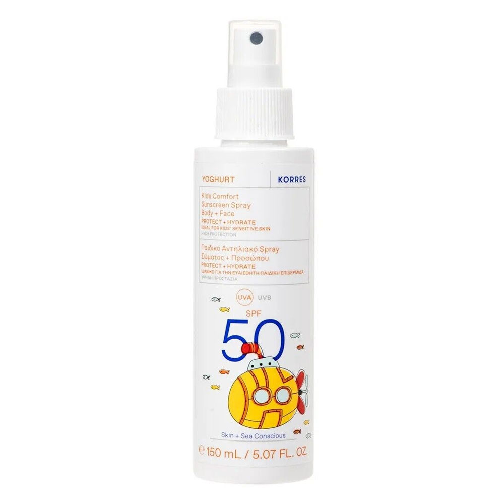 Korres Yogur Crema solar NIÑOS Cara y Cuerpo SPF50 150 ml