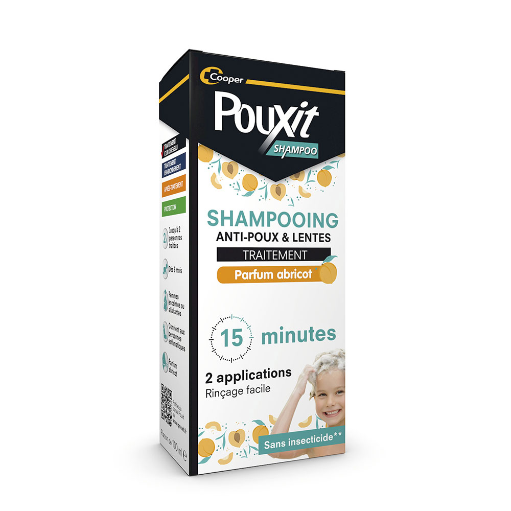 Pouxit Champú Antipiojos y Uñas Fragancia de albaricoque 100ml