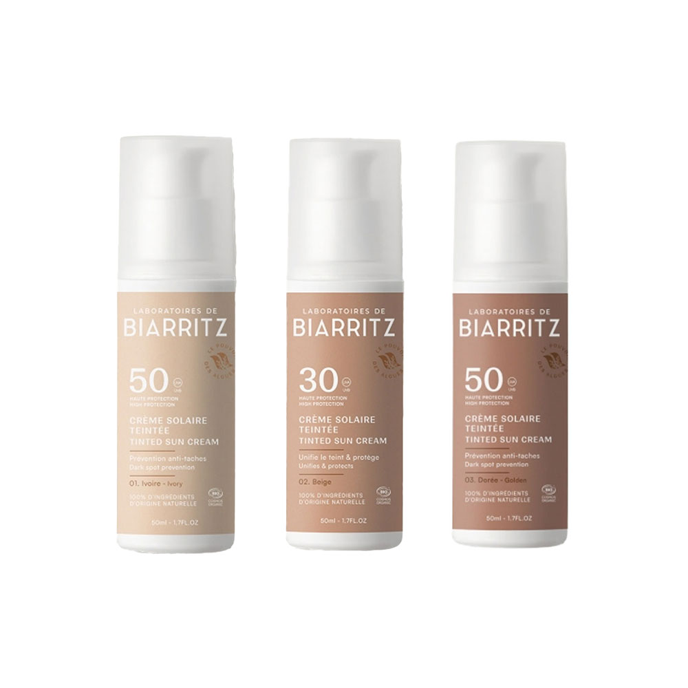 Laboratoires De Biarritz Solares Crema facial con color bio SPF50 50 ml