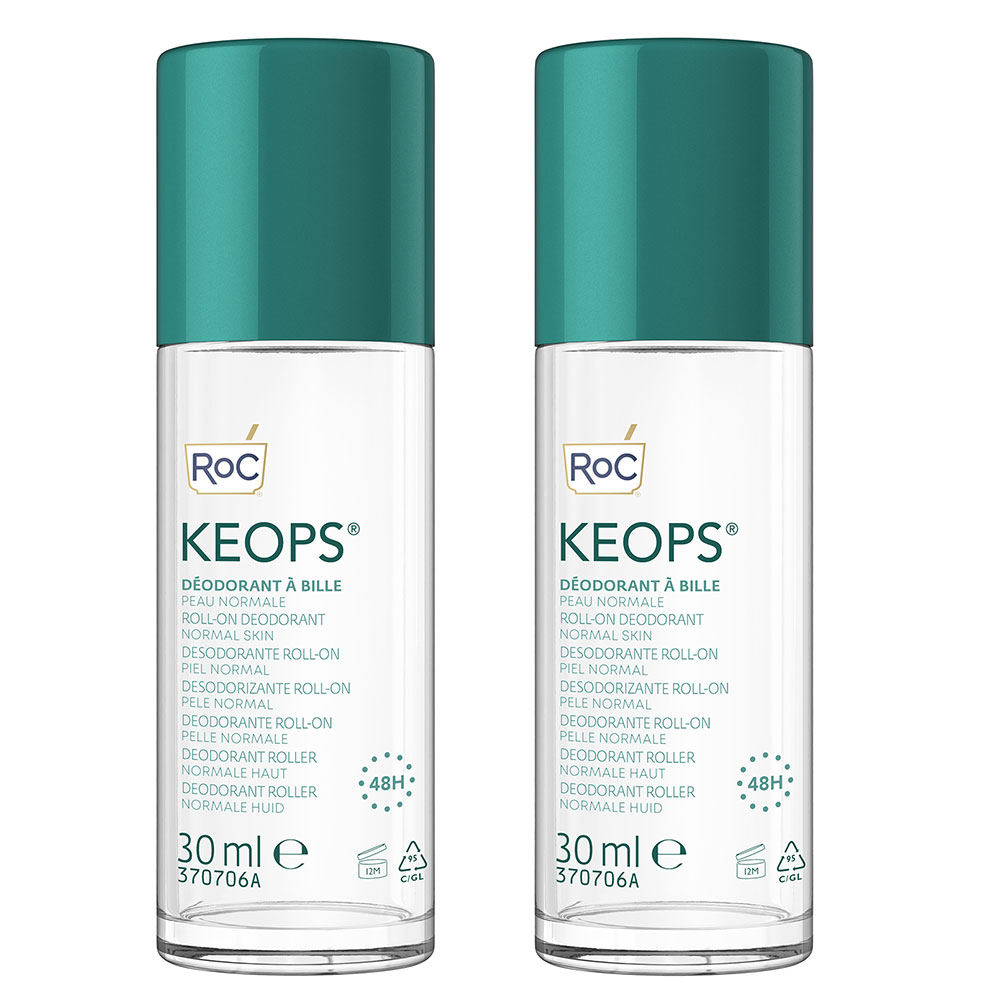 Roc Keops Desodorante en bola piel normal 2 x 30 ml