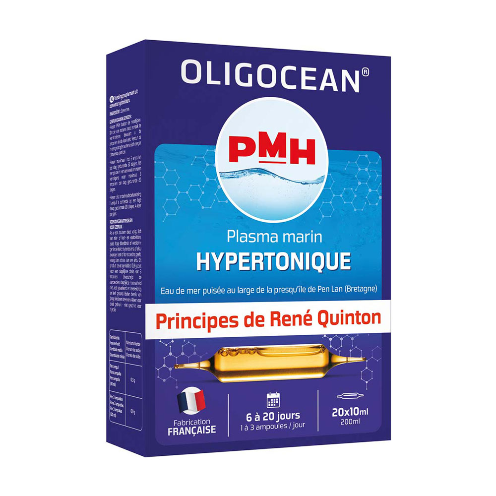 Superdiet Plasma marino hipertónico Oligocean 20 ampollas