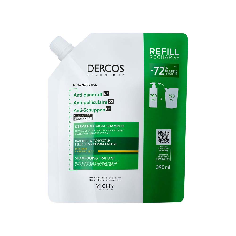 Vichy Dercos Eco recarga champú anticaspa cabello seco 390ml