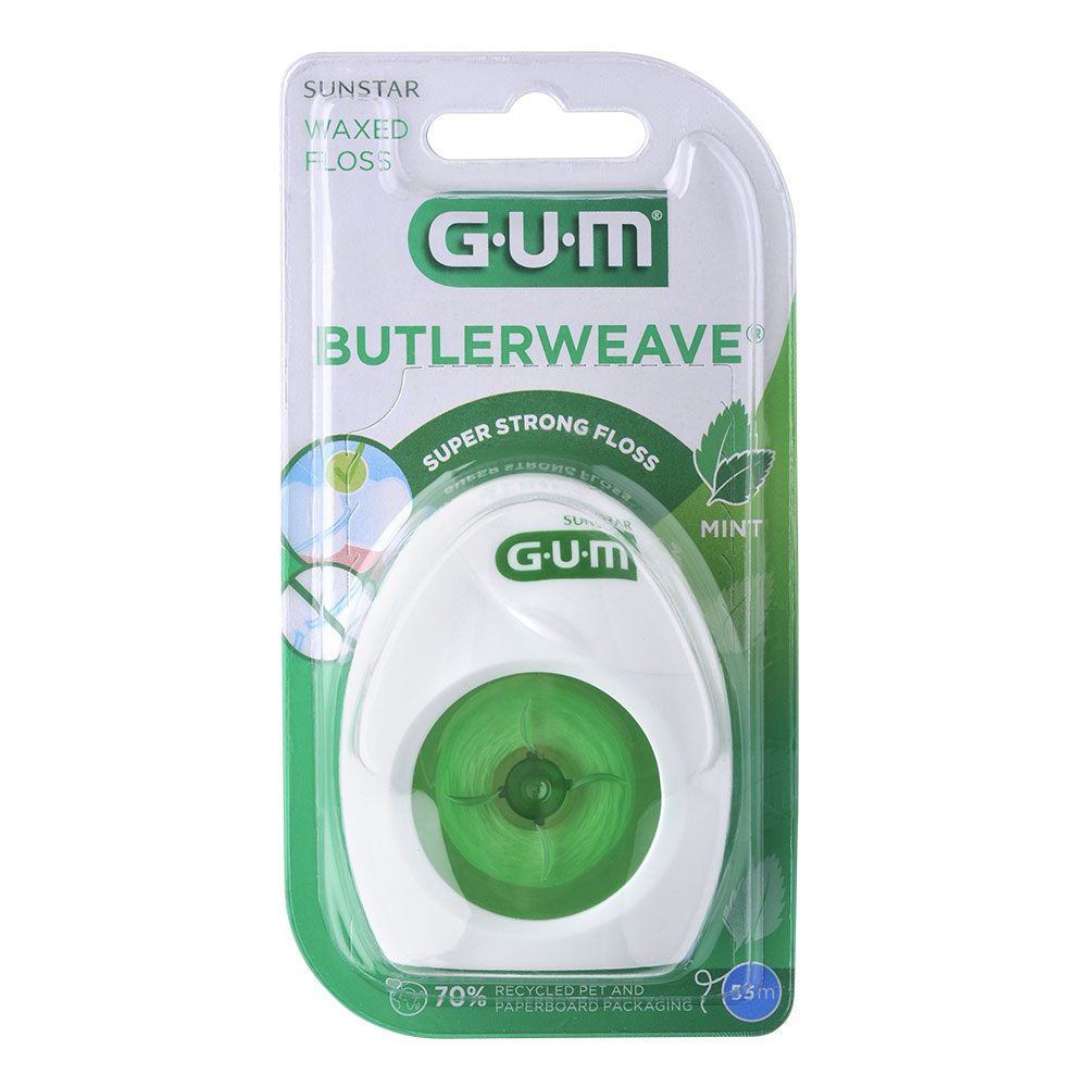 Gum Butlerweave Hilo dental menta encerada 55m