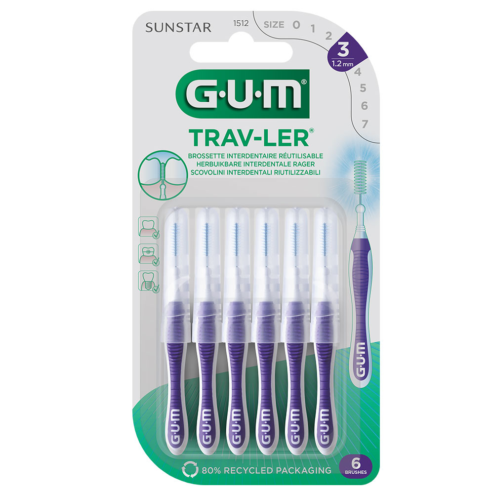 Gum Trav-ler Cepillos Interdentales 1.2mm X4 Trav-ler x4
