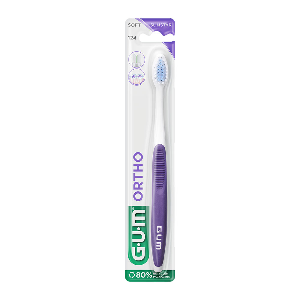 Gum Ortho Cepillo De Dientes Suave Para Ortodoncia 124
