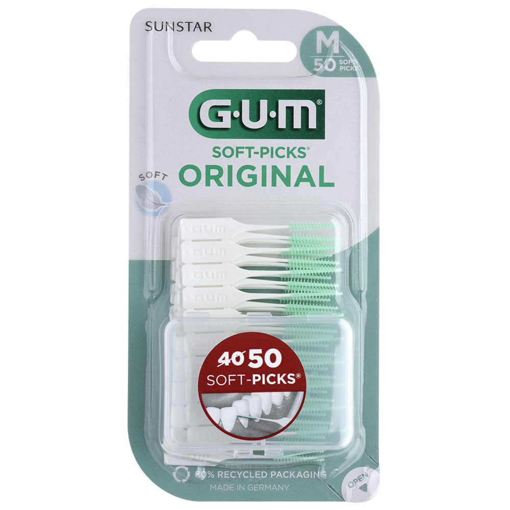 Gum Soft-Picks Palillos interdentales regulares x40